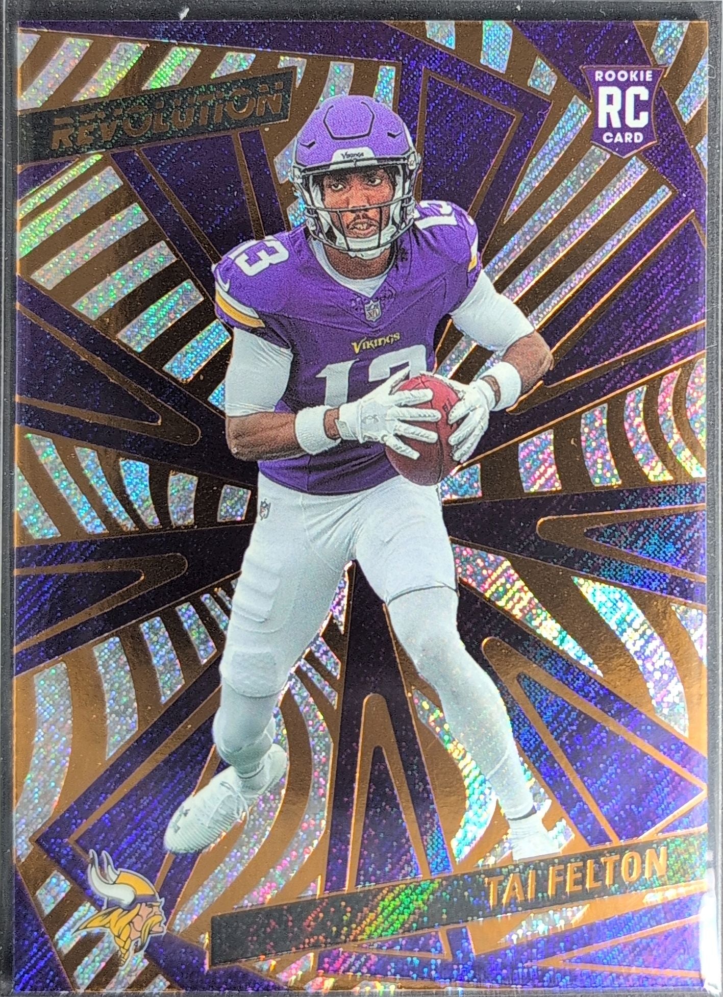 2025 Panini Revolution Tai Felton #234 RC Minnesota Vikings front