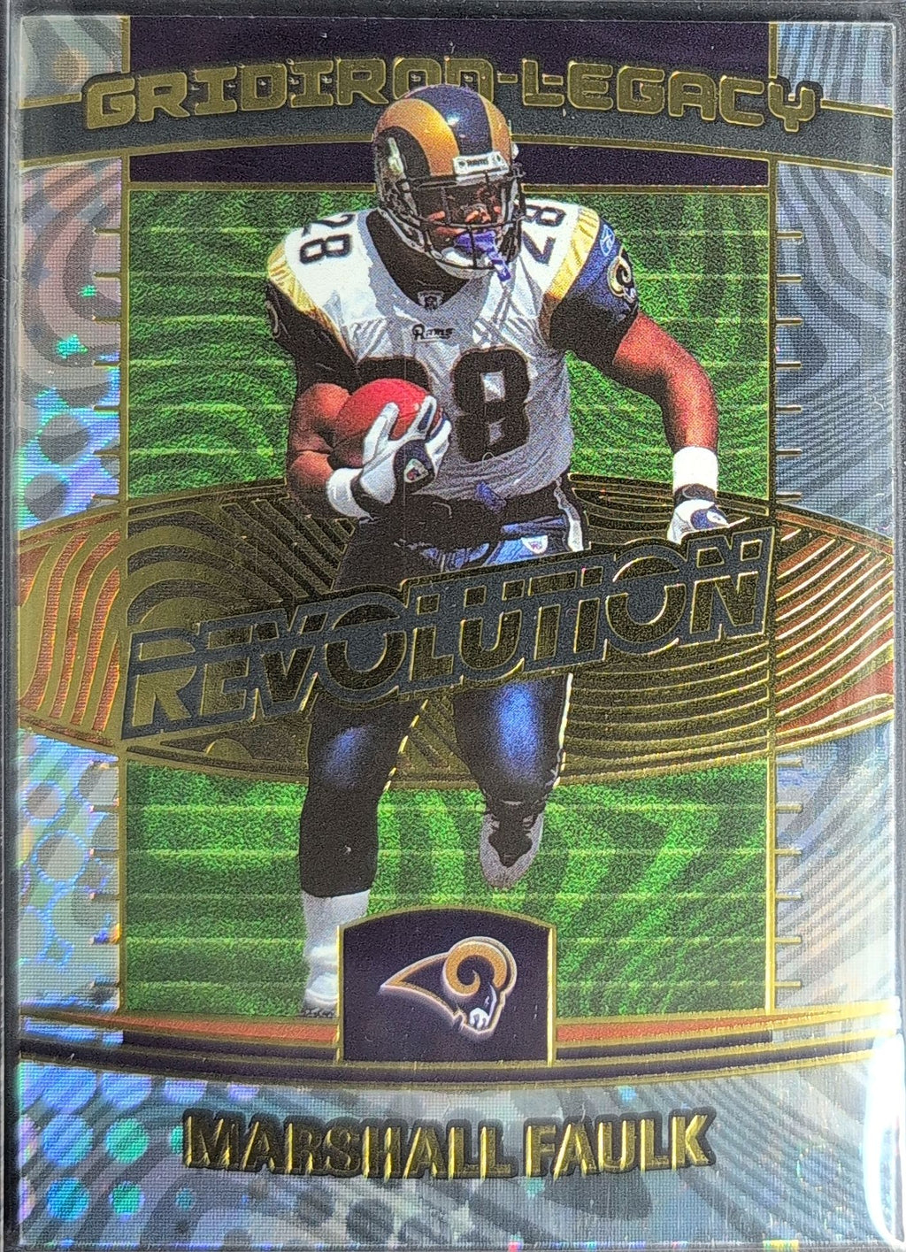 2025 Panini Revolution Marshall Faulk #9 Gridiron Legacy St. Louis Rams front