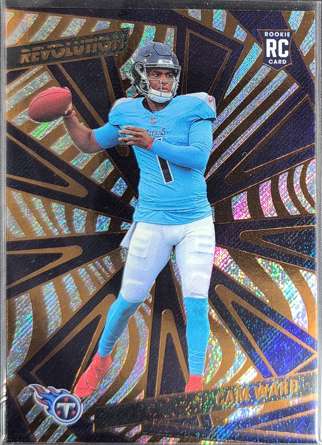 2025 Panini Revolution Cam Ward #205 RC Tennessee Titans front