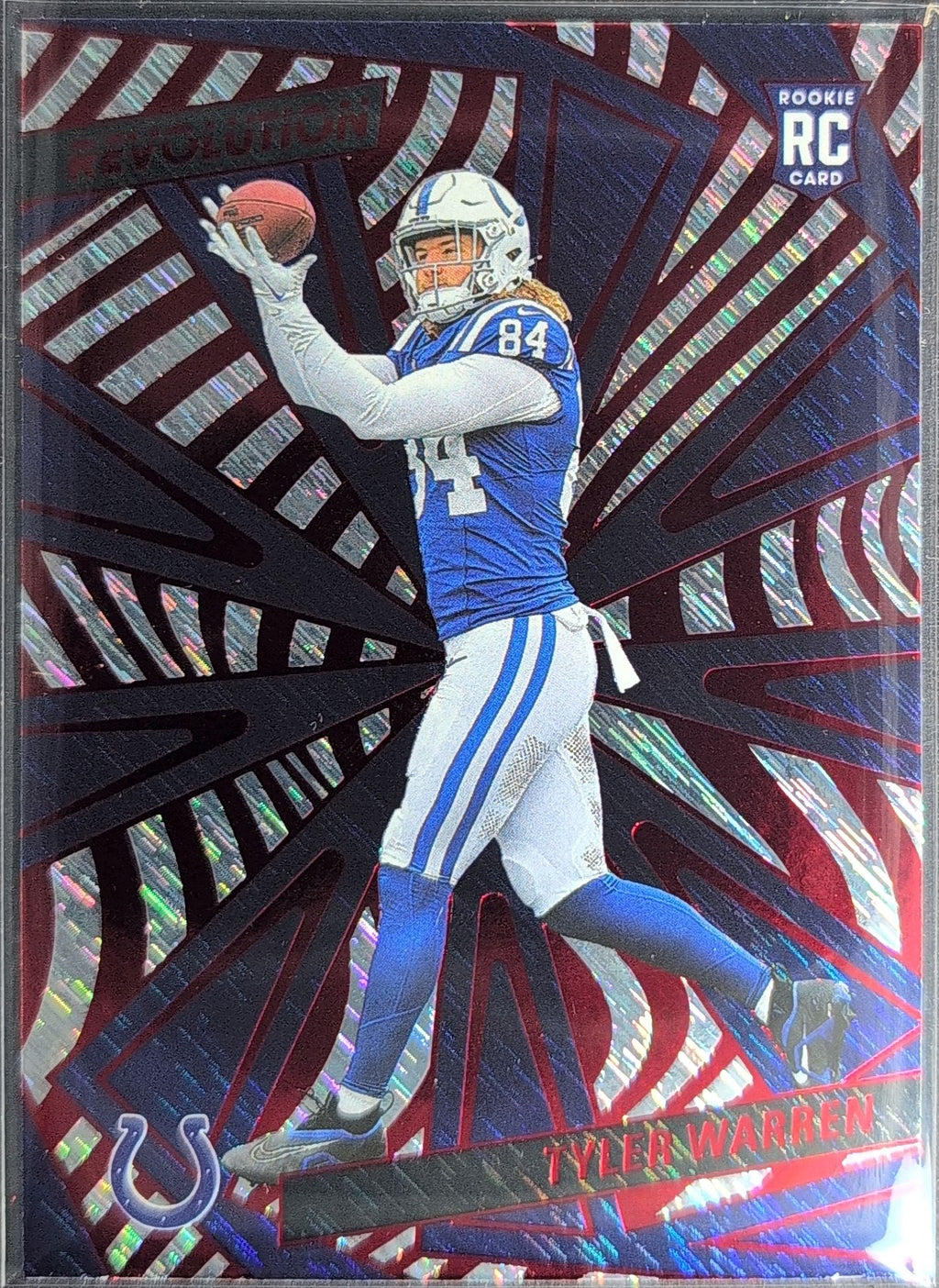 2025 Panini Revolution Tyler Warren #247 Red Storm Indianapolis Colts front