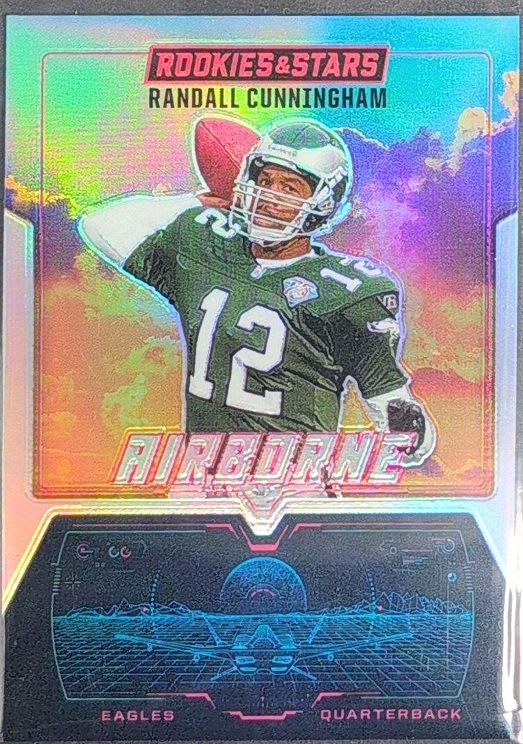 2025 Panini Rookies & Stars Randall Cunningham #25 Airborne Silver Philadelphia Eagles front