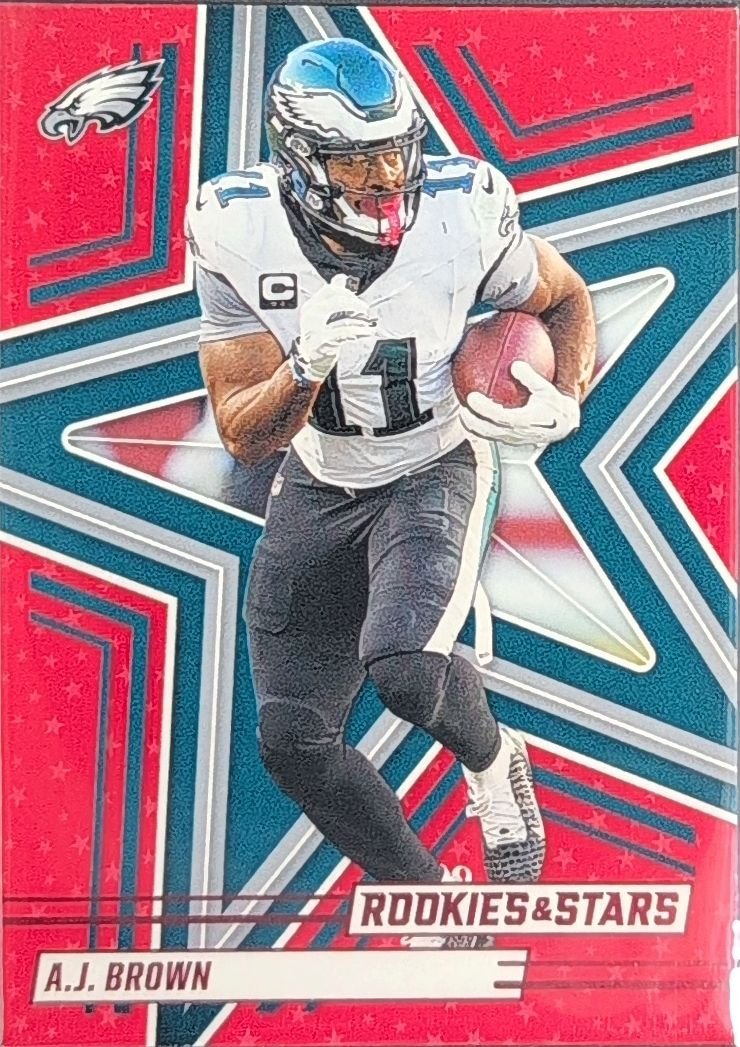 A.J. Brown 2025 Panini Rookies & Stars #46 Red Philadelphia Eagles - front image