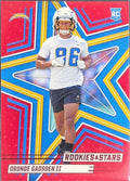 2025 Panini Rookies & Stars Oronde Gadsden II #167 Red RC Los Angeles Chargers front
