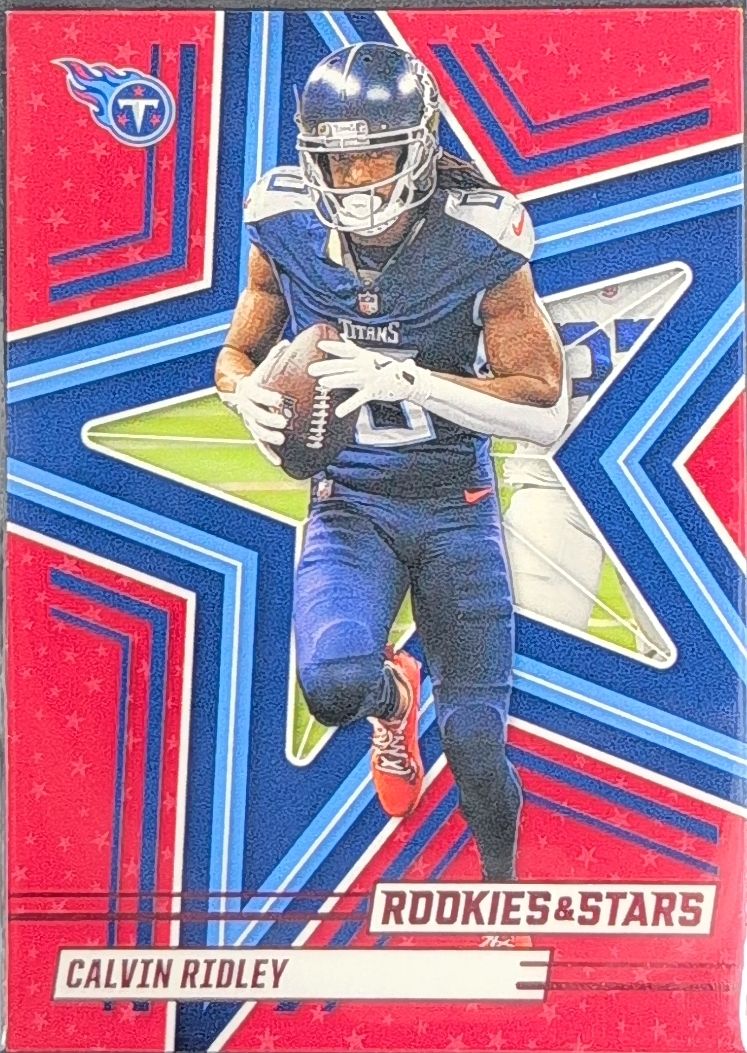 2025 Panini Rookies & Stars Calvin Ridley #87 red Tennessee Titans front