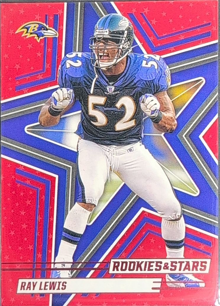 Ray Lewis 2025 Panini Rookies & Stars #54 Red Baltimore Ravens