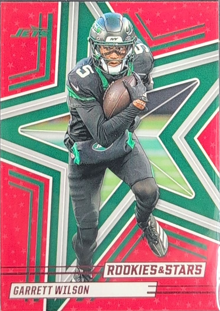 2025 Panini Rookies & Stars Garrett Wilson #36 Red New York Jets front