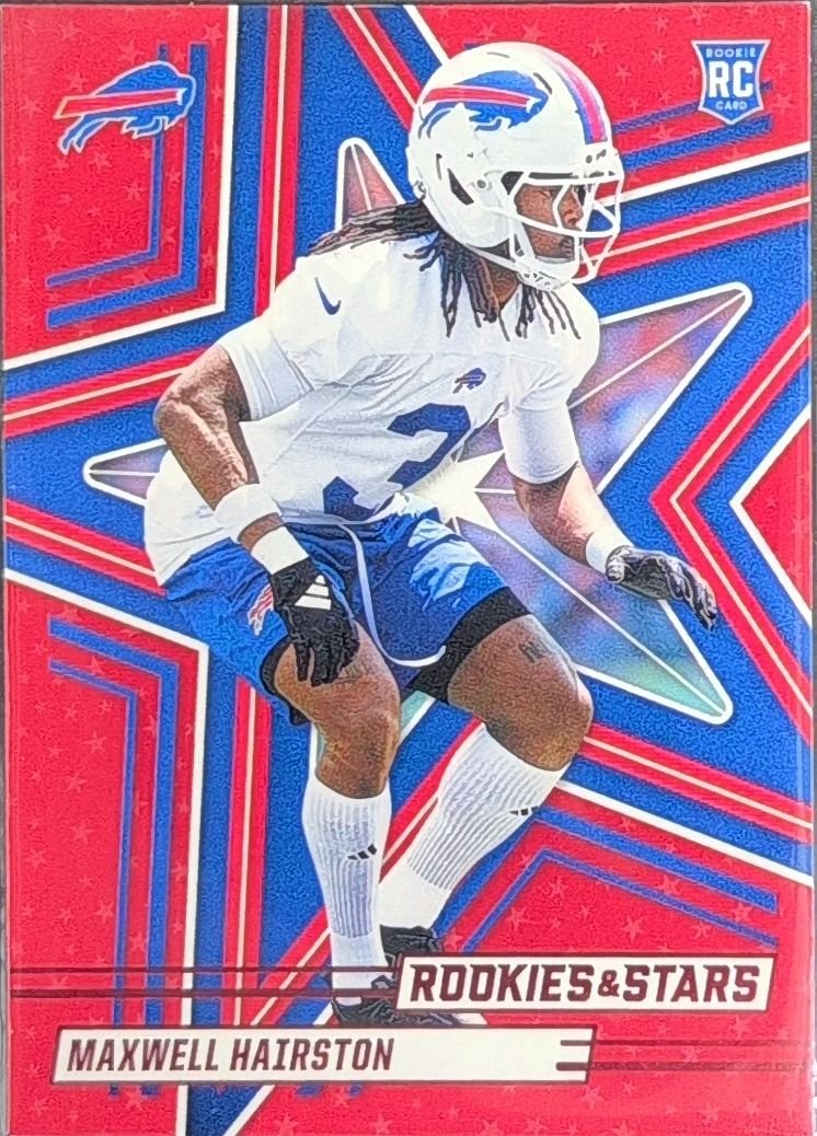 Maxwell Hairston 2025 Panini Rookies & Stars #159 Red Rookie RC Buffalo Bills - front image