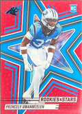 Princely Umanmielen 2025 Panini Rookies & Stars #169 Red Rookie RC Carolina Panthers - front image