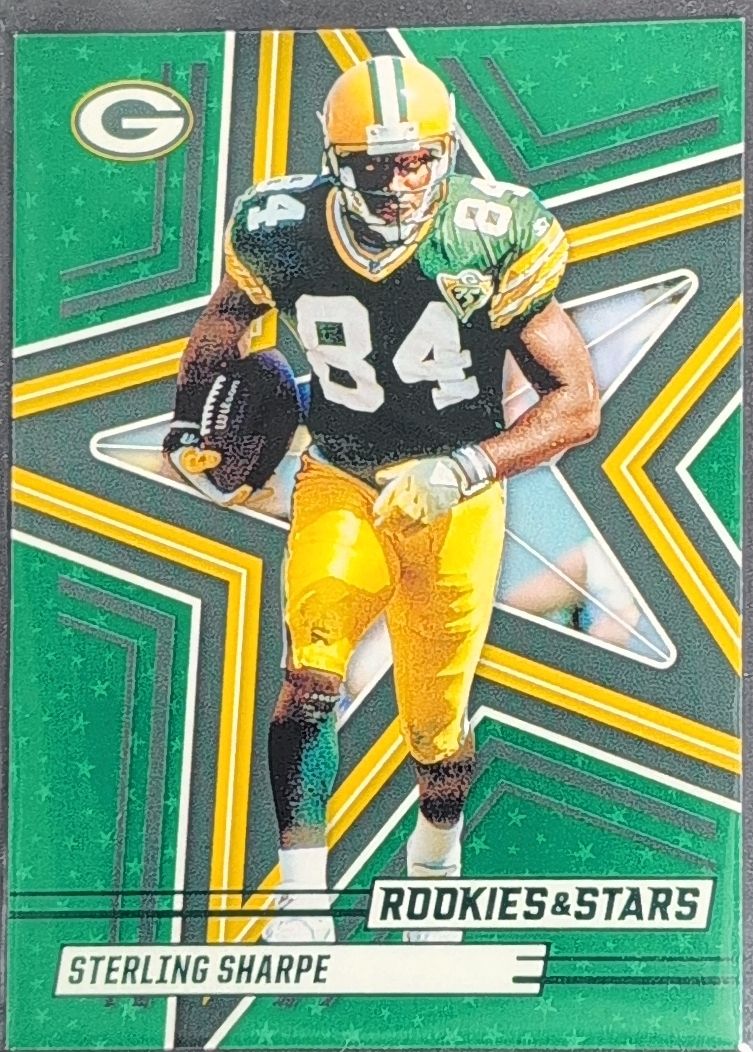 2025 rookies and stars sterling sharp green #73 green bay packers color match