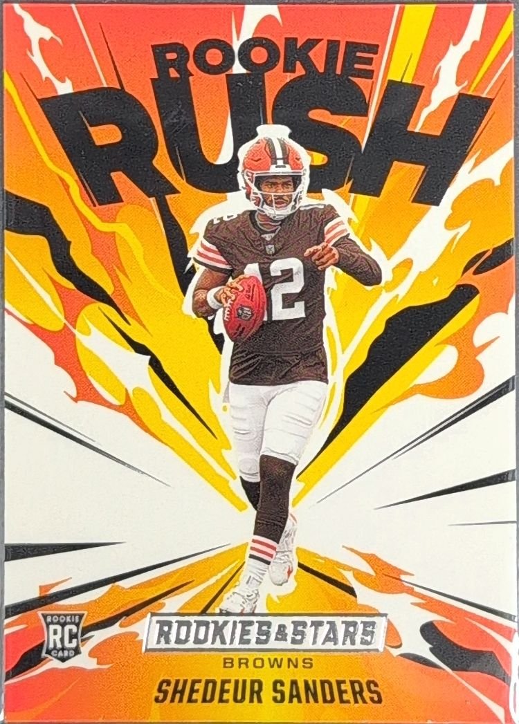 Shedeur Sanders 2025 Panini Rookies & Stars #20 Rookie Rush Cleveland Browns - front image