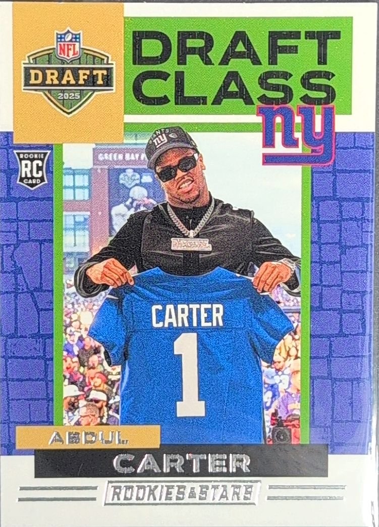 Abdul Carter 2025 Panini Rookies & Stars #4 Draft Class New York Giants - front image