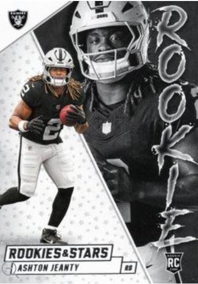 2025 Panini Rookies & Stars Ashton Jeanty #2 Rookie Exclusive Las Vegas Raiders front