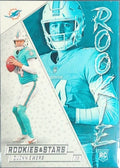 Quinn Ewers 2025 Panini Rookies & Stars #18 Rookie Exclusive Miami Dolphins - front image