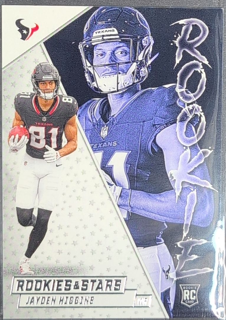 2025 Panini Rookies & Stars Jayden Higgins #11 Rookie Exclusive Houston Texans front