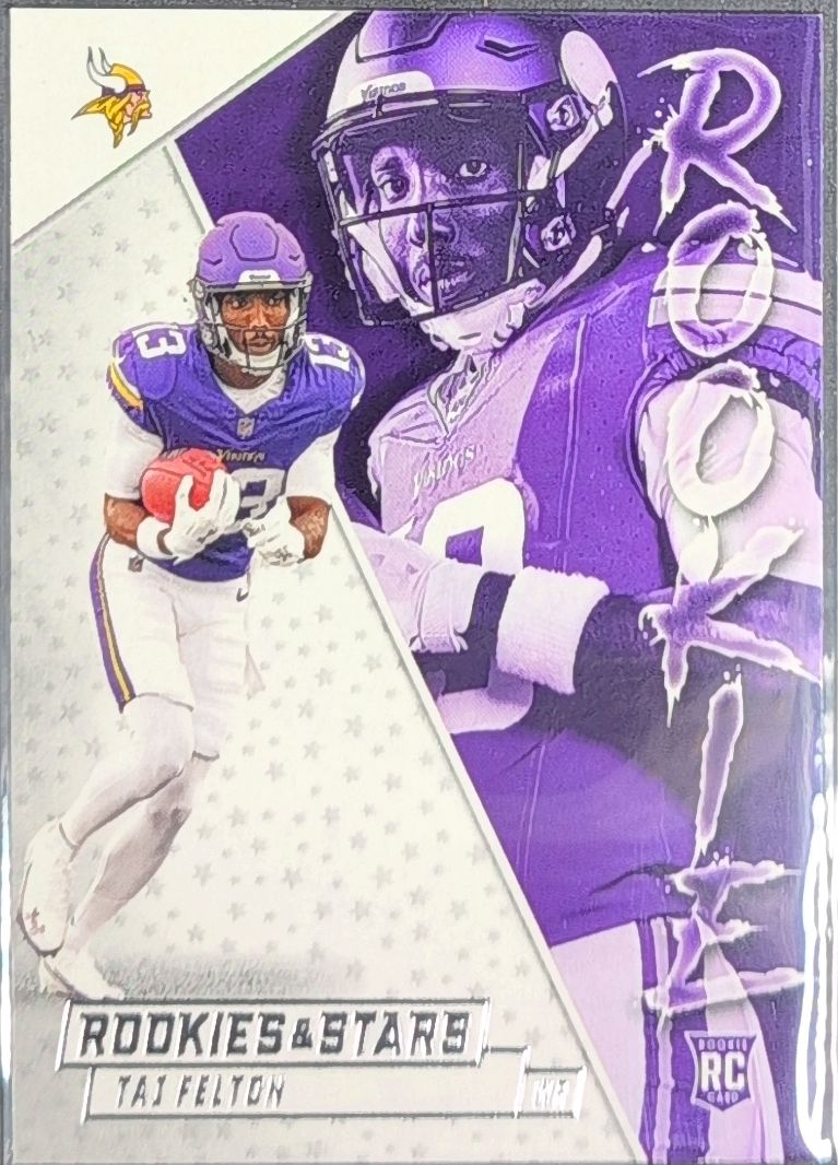 2025 Panini Rookies & Stars Tai Felton #22 Rookie Exclusive Minnesota Vikings front