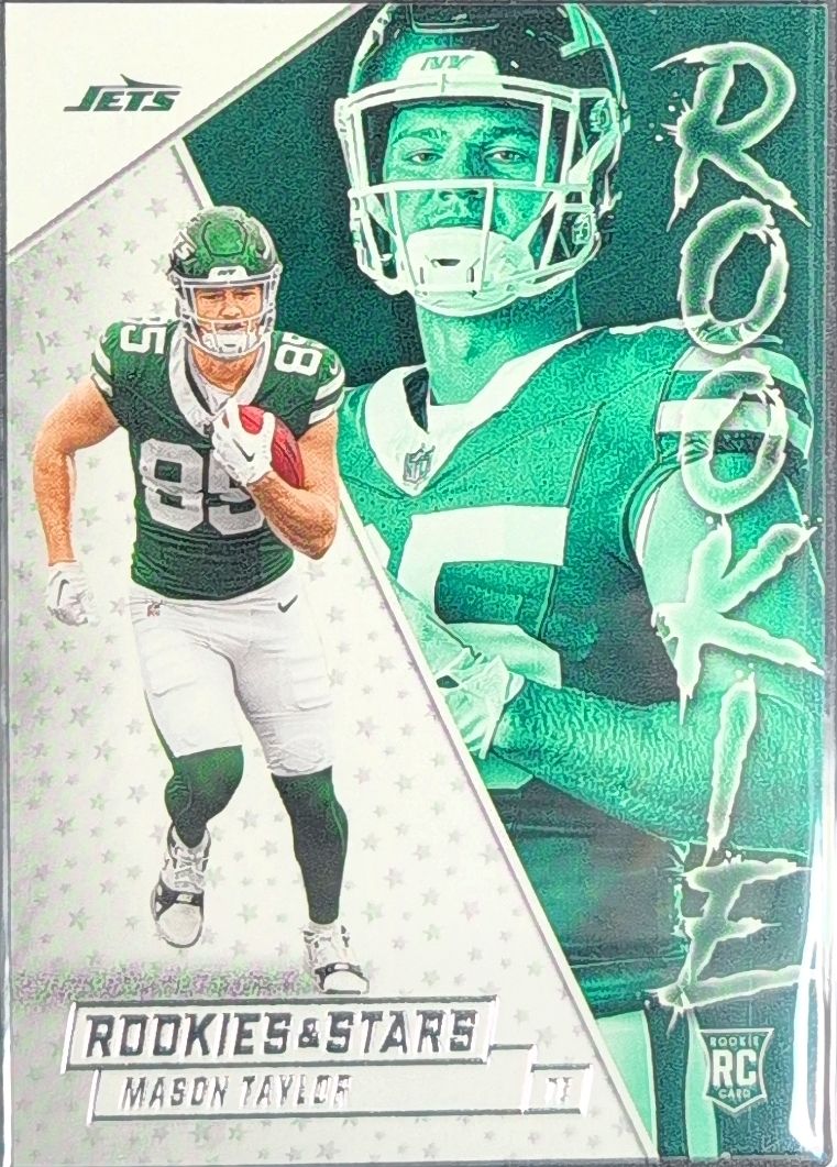 2025 Panini Rookies & Stars Mason Taylor #14 Rookie Exclusive New York Jets front