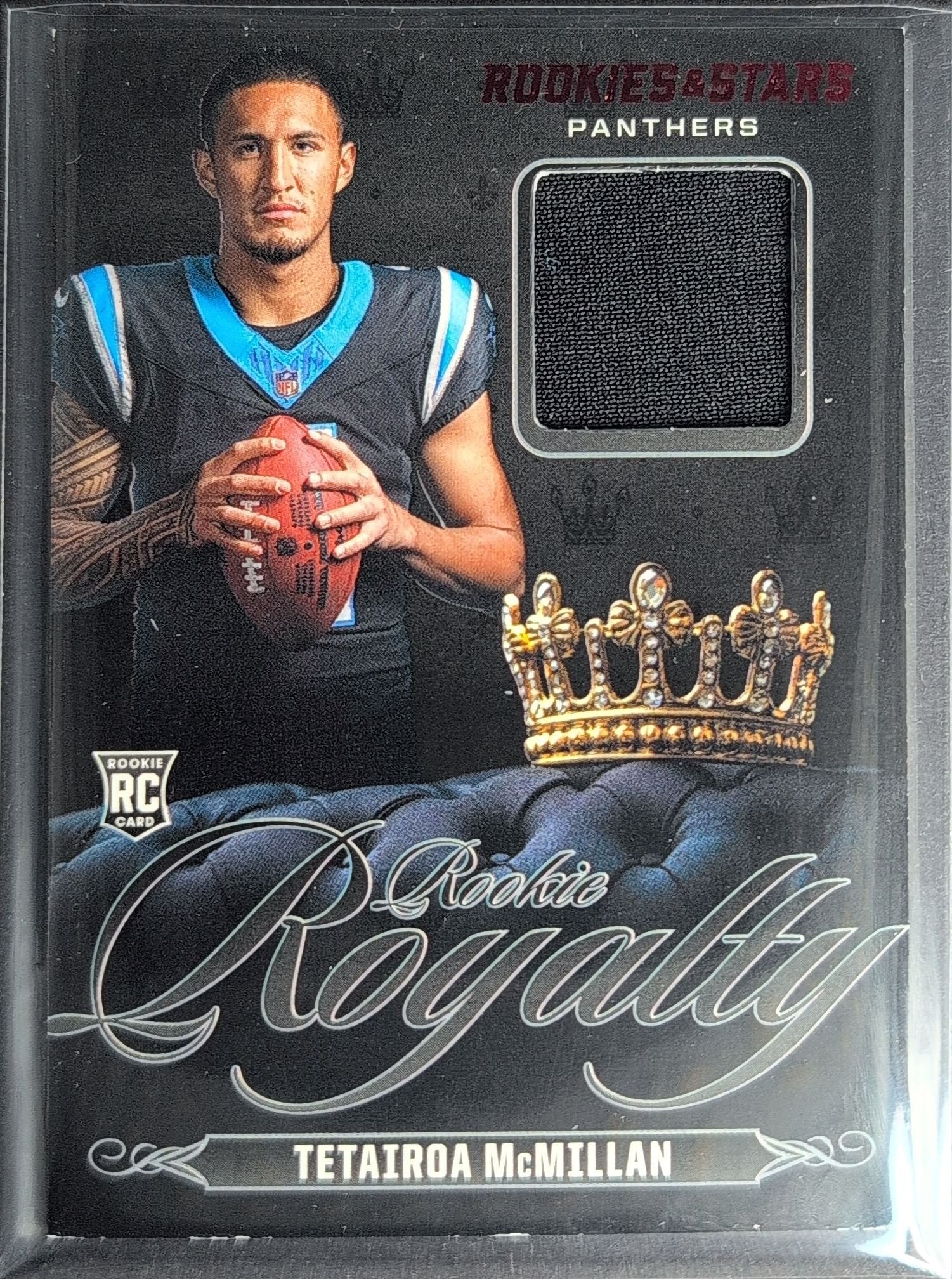 Tetairoa McMillan 2025 Panini Rookies & Stars #RR-TMN Rookie Royalty Carolina Panthers - front image