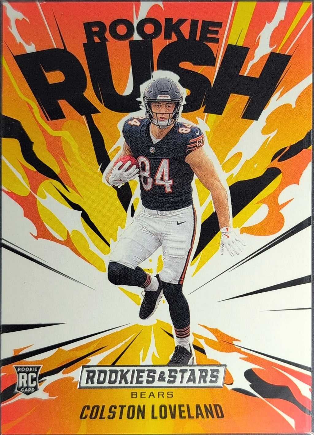 2025 Panini Rookies & Stars Colston Loveland #4 Rookie Rush Chicago Bears front