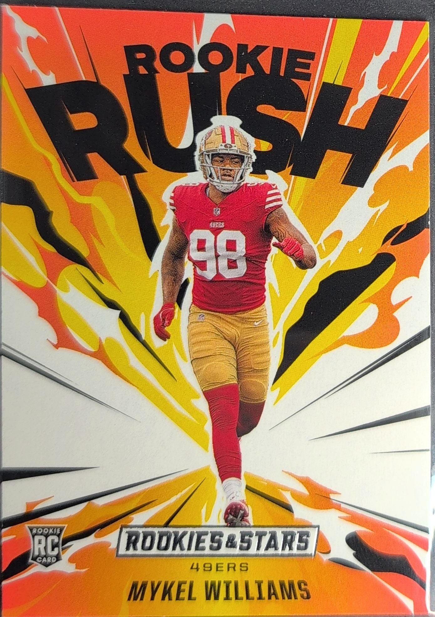 2025 Panini Rookies & Stars Mykel Williams #17 Rookie Rush San Francisco 49ers front