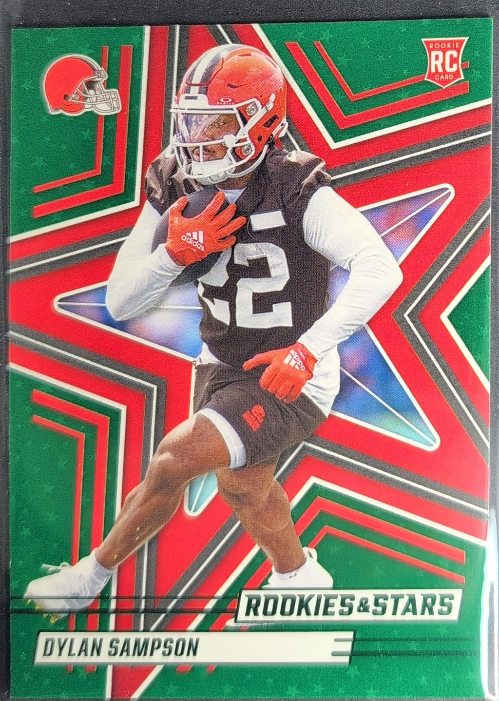 Dylan Sampson 2025 Panini Rookies & Stars #121 Green Rookie RC Cleveland Browns - front image