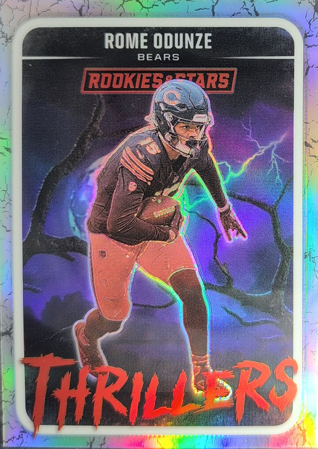 2025 Panini Rookies & Stars Rome Odunze #13 Thrillers Silver Chicago Bears front