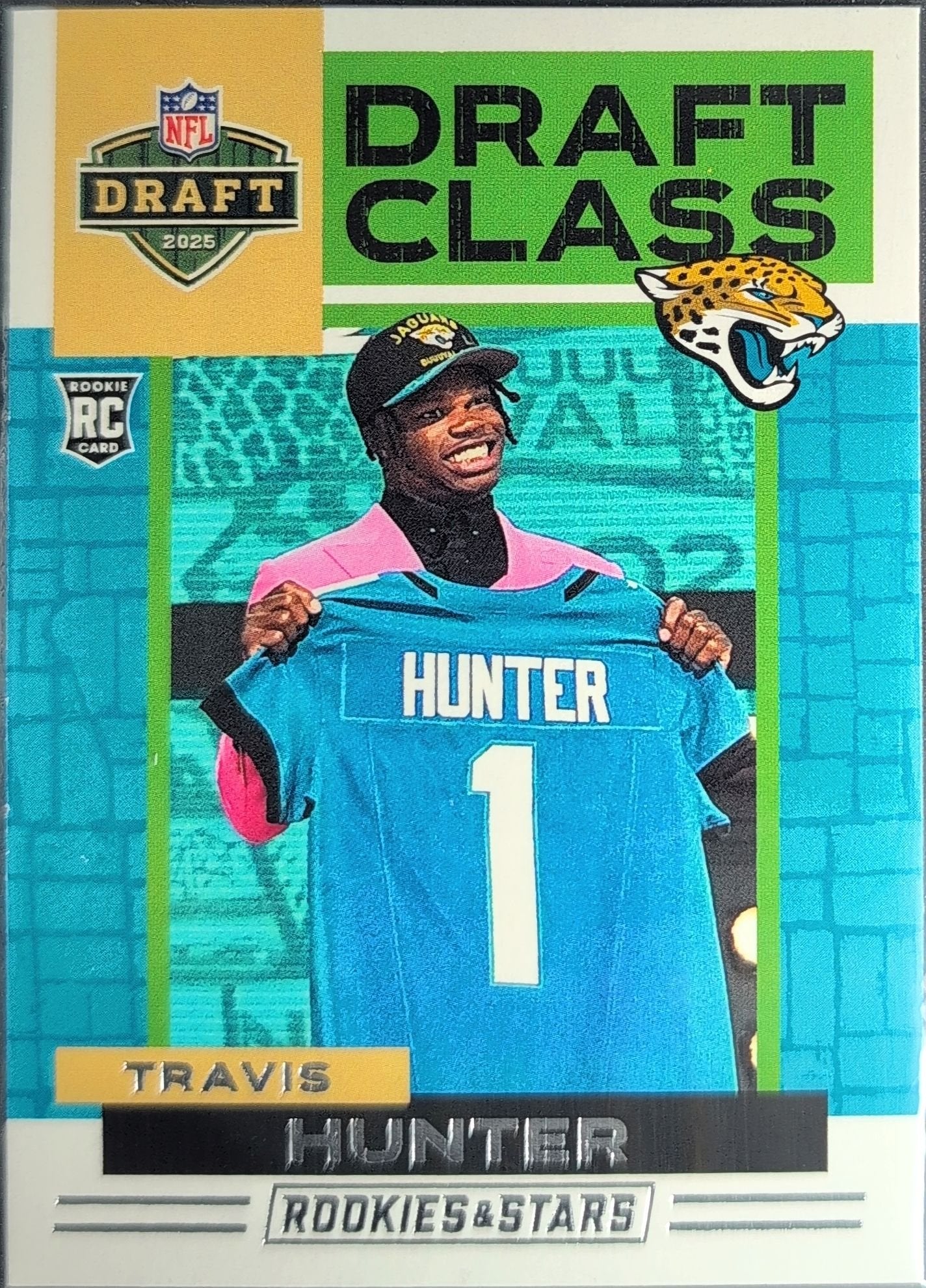 Travis Hunter 2025 Panini Rookies & Stars #7 Draft Class Jacksonville Jaguars - front image