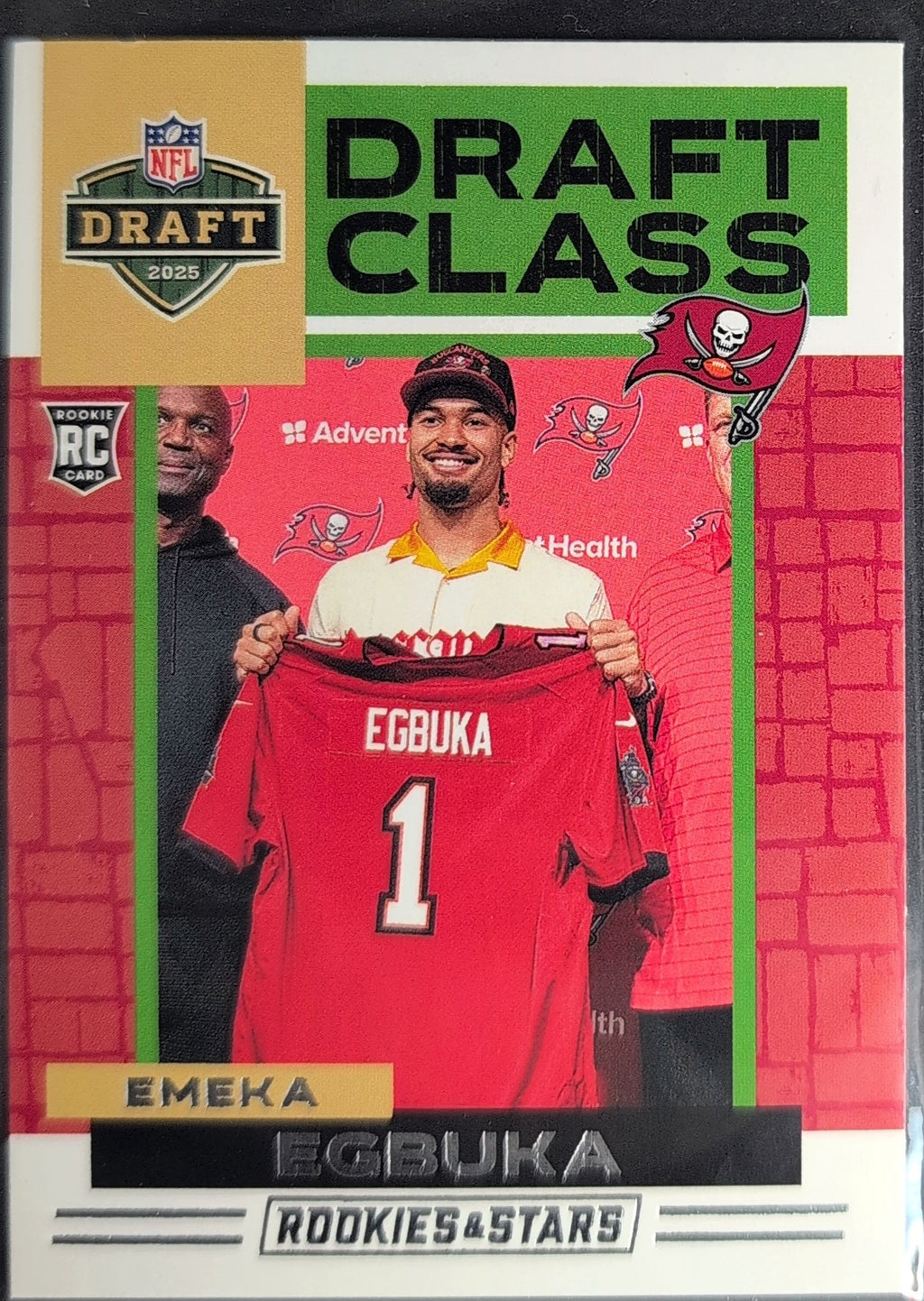 2025 Panini Rookies & Stars Emeka Egbuka #18 Draft Class Tampa Bay Buccaneers front