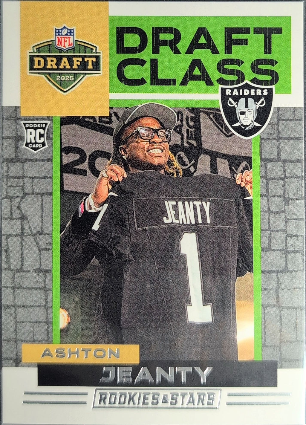 2025 Panini Rookies & Stars Ashton Jeanty #8 Draft Class Las Vegas Raiders front