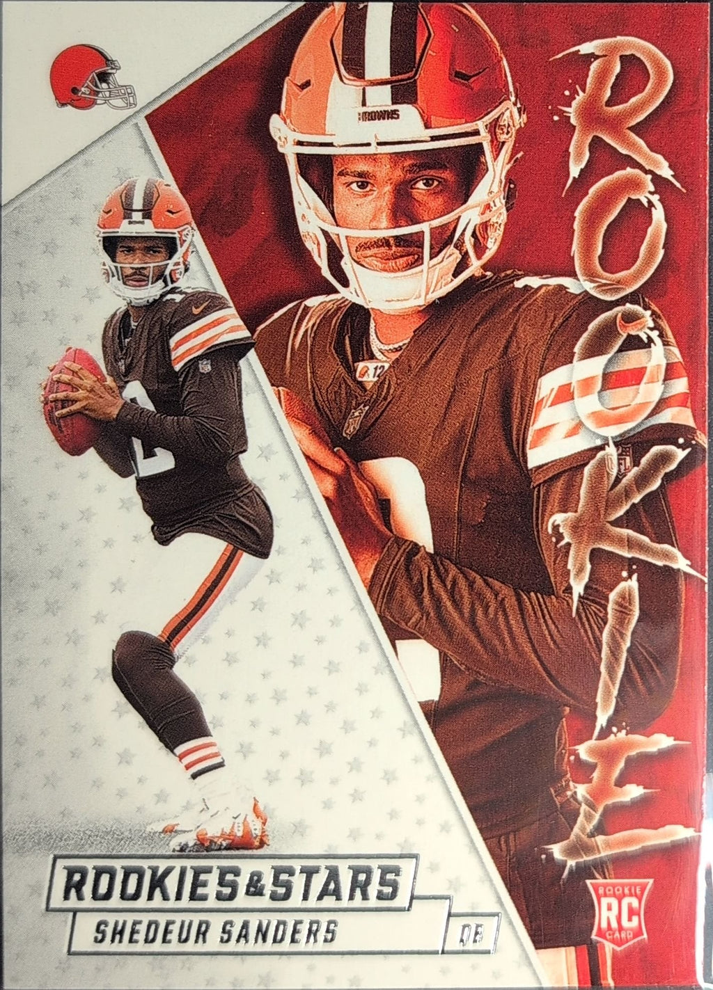 Shedeur Sanders 2025 Panini Rookies & Stars #21 Rookie Exclusive Cleveland Browns - front image