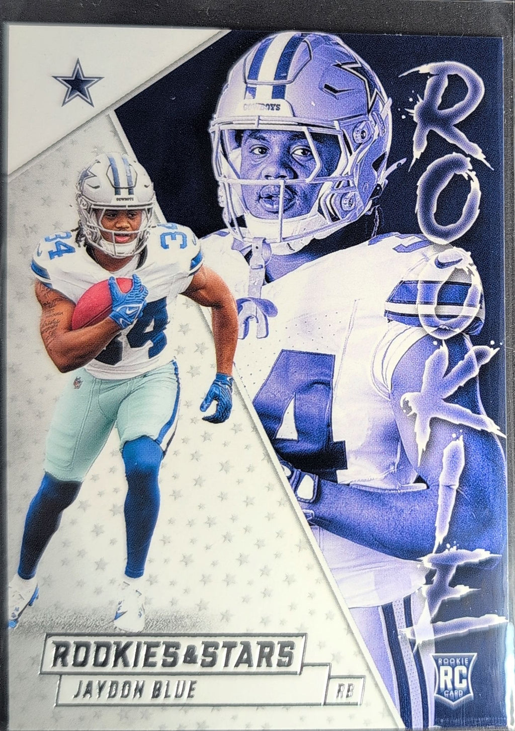 2025 Panini Rookies & Stars Jaydon Blue #12 Rookie Exclusive Dallas Cowboys front