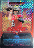 2025 Panini Rookies & Stars Baker Mayfield #18 Airborne Red Plaid Tampa Bay Buccaneers front