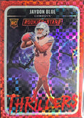2025 Panini Rookies & Stars Jaydon Blue #30 Thrillers Red Plaid Dallas Cowboys front