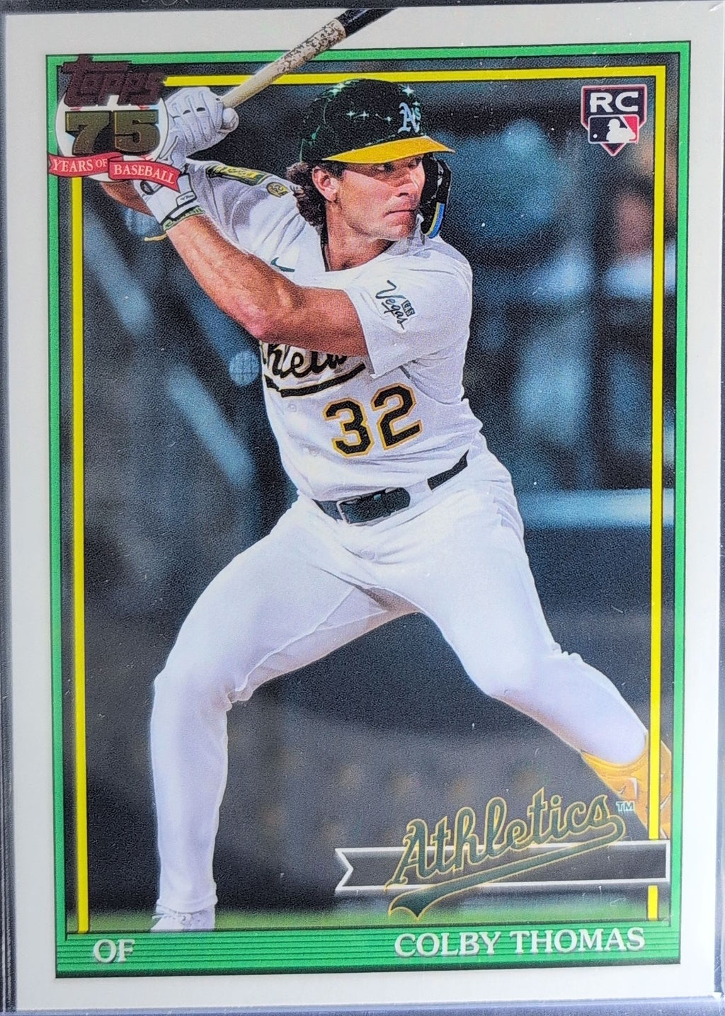 2026 Topps Colby Thomas #T91-6 1991 Topps Baseball 35th Anniversary (Series One) Athletics front