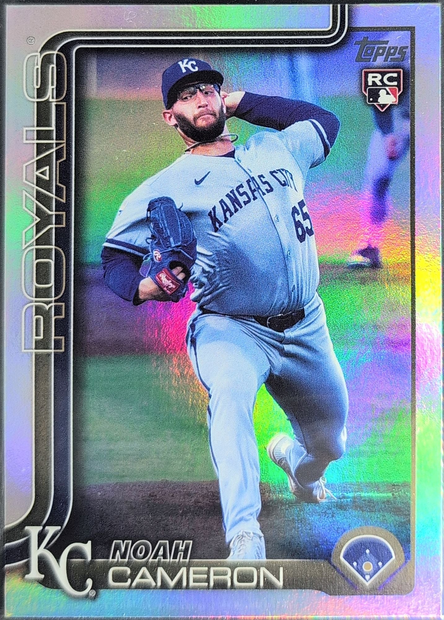 Noah Cameron 2025 Topps Update #US65 Gold Rookie Kansas City Royals #/2025