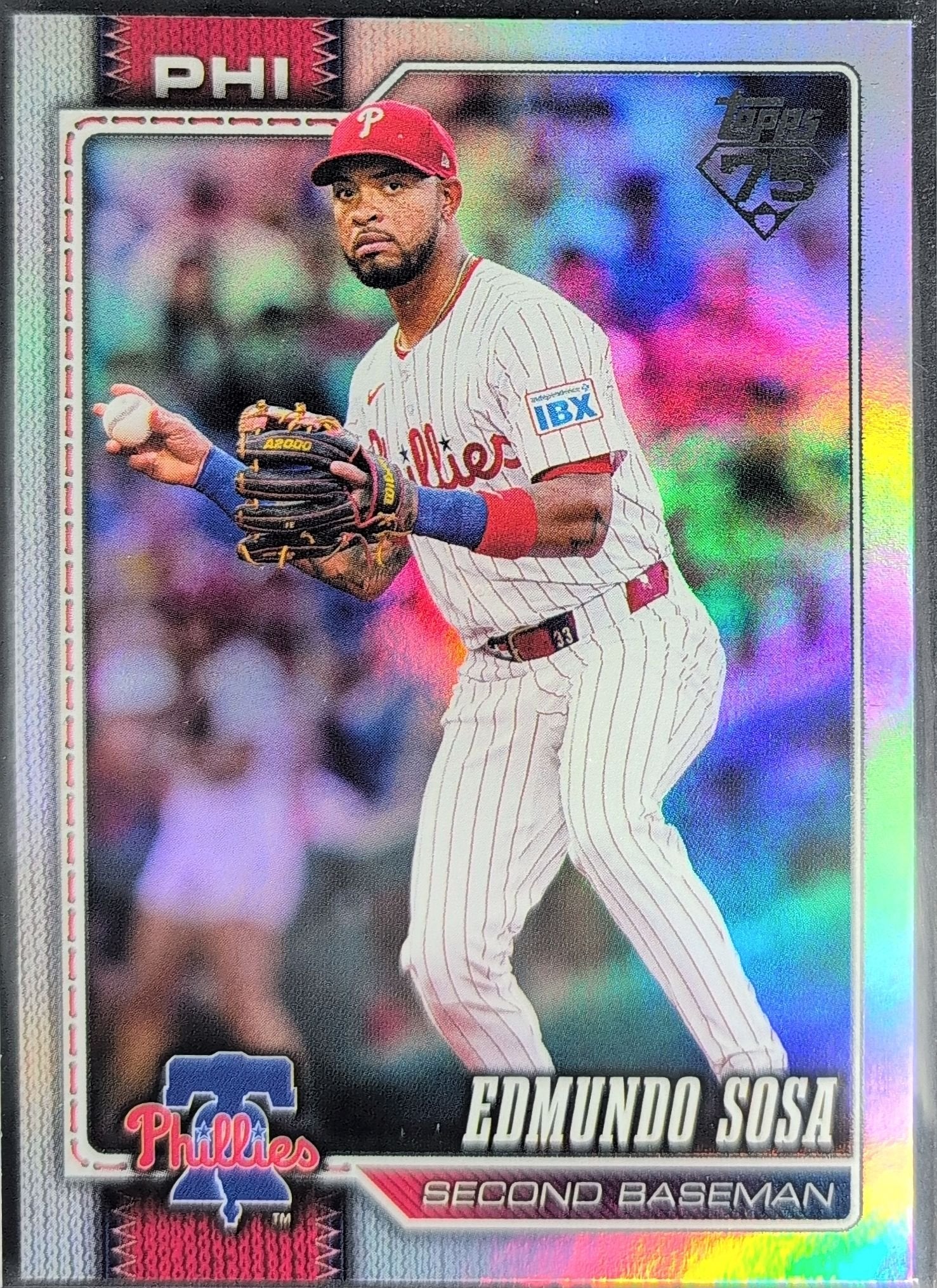 Edmundo Sosa 2026 Topps #289 Sandglitter Philadelphia Phillies - front image