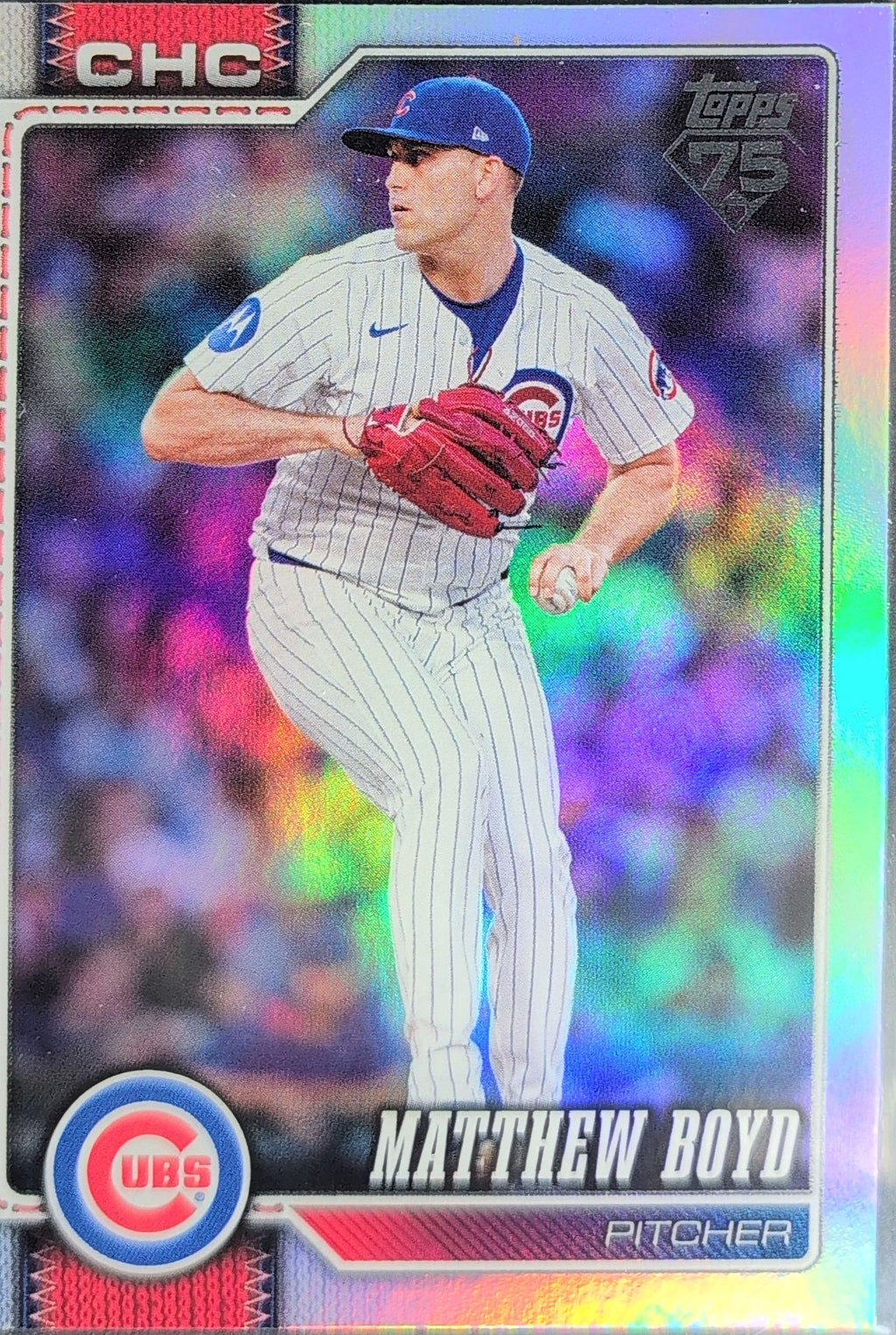 2026 Topps Matthew Boyd #51 Rainbow Foil Chicago Cubs front