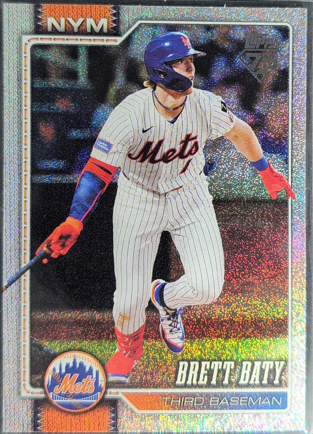 Brett Baty 2026 Topps #347 Sandglitter New York Mets - front image