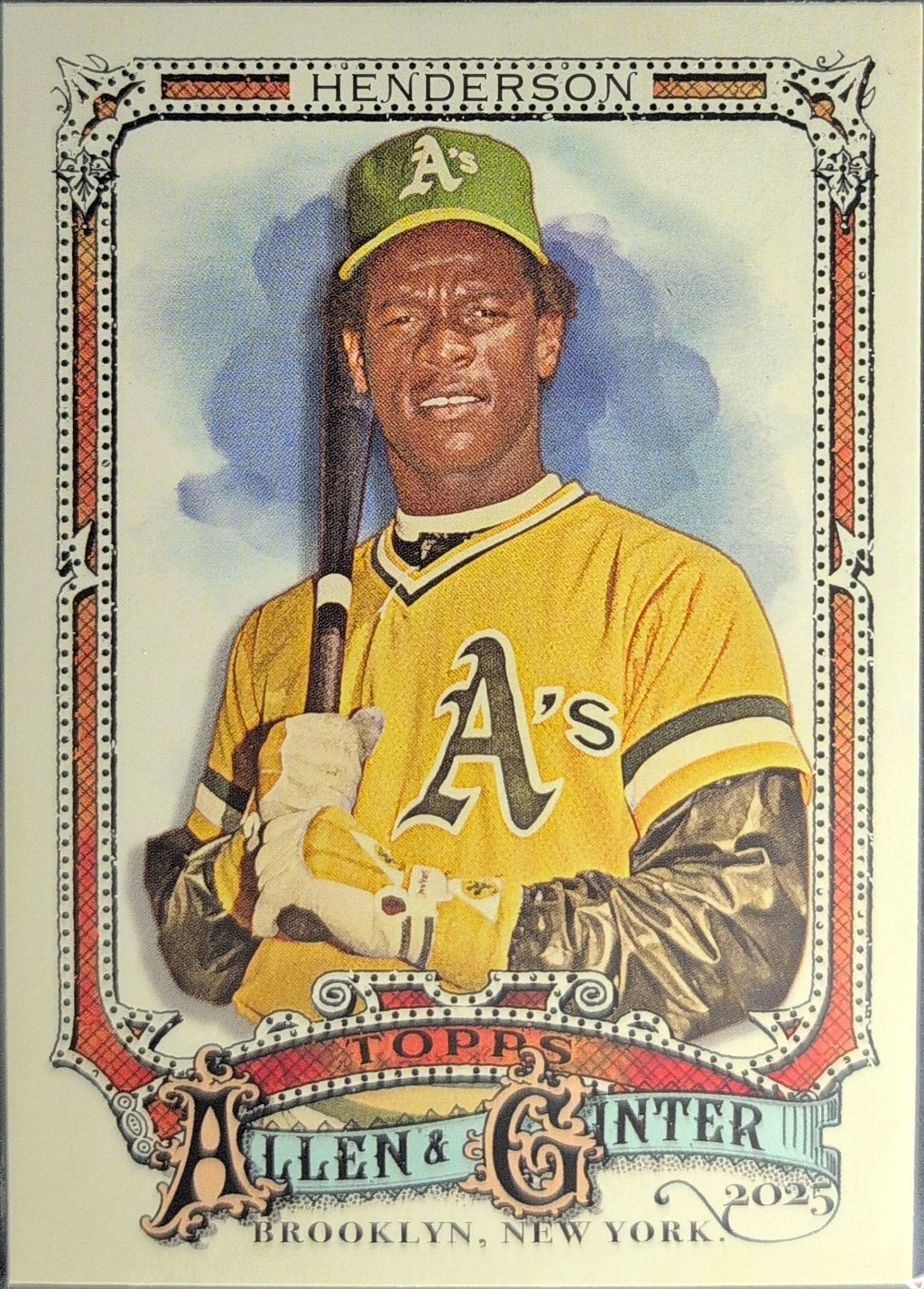 2025 Topps Allen & Ginter Rickey Henderson #25 Oakland Athletics front