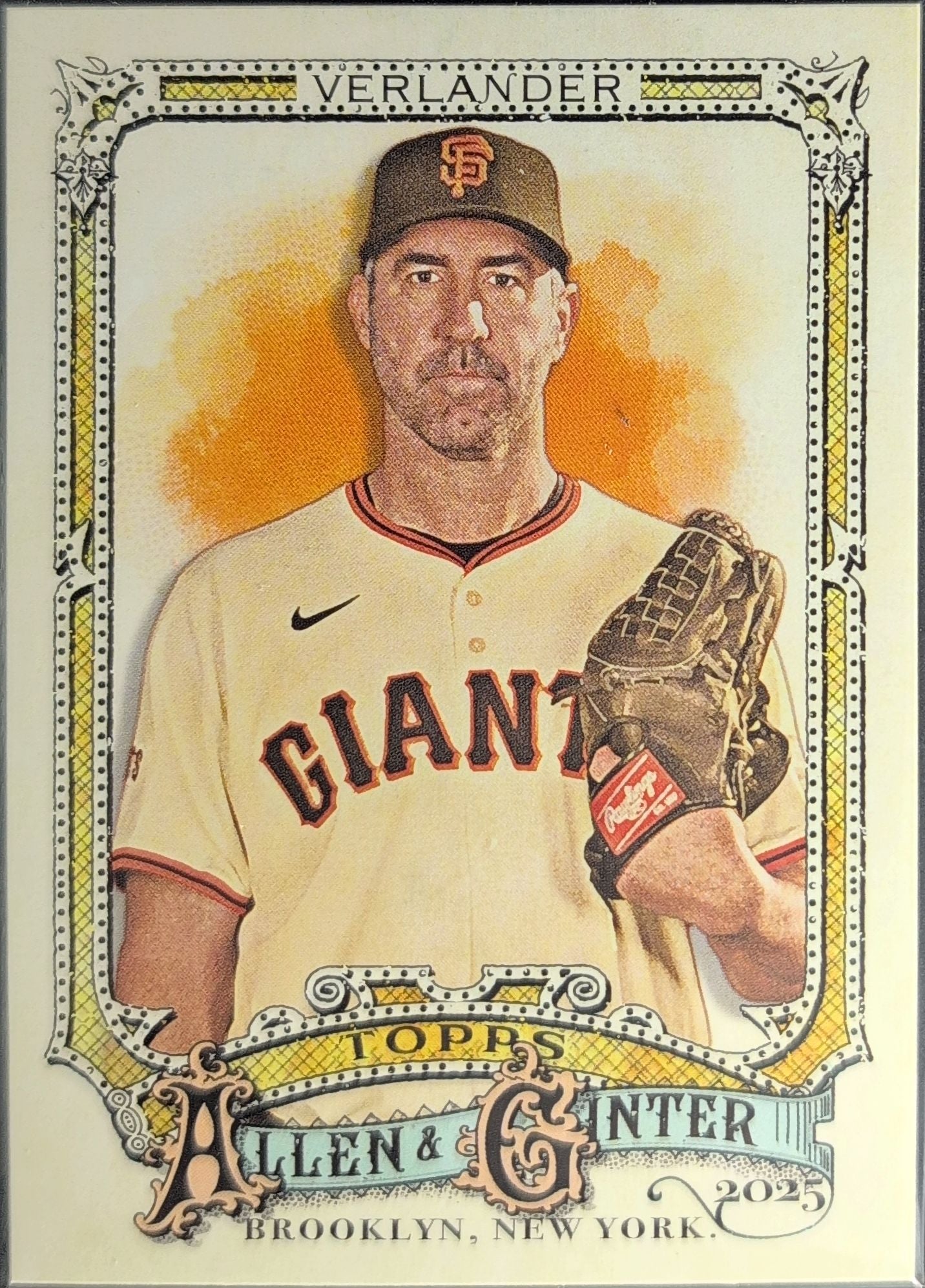 2025 Topps Allen & Ginter Justin Verlander #66 San Francisco Giants front