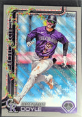 2025 Topps Holiday Brenton Doyle #H101 Silver Glitter Holiday Colorado Rockies front