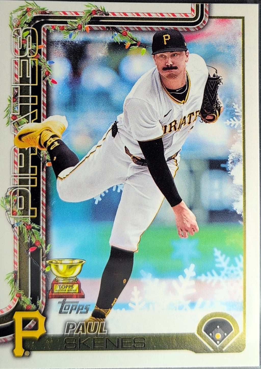 2025 Topps Holiday Paul Skenes #H70c Pittsburgh Pirates front