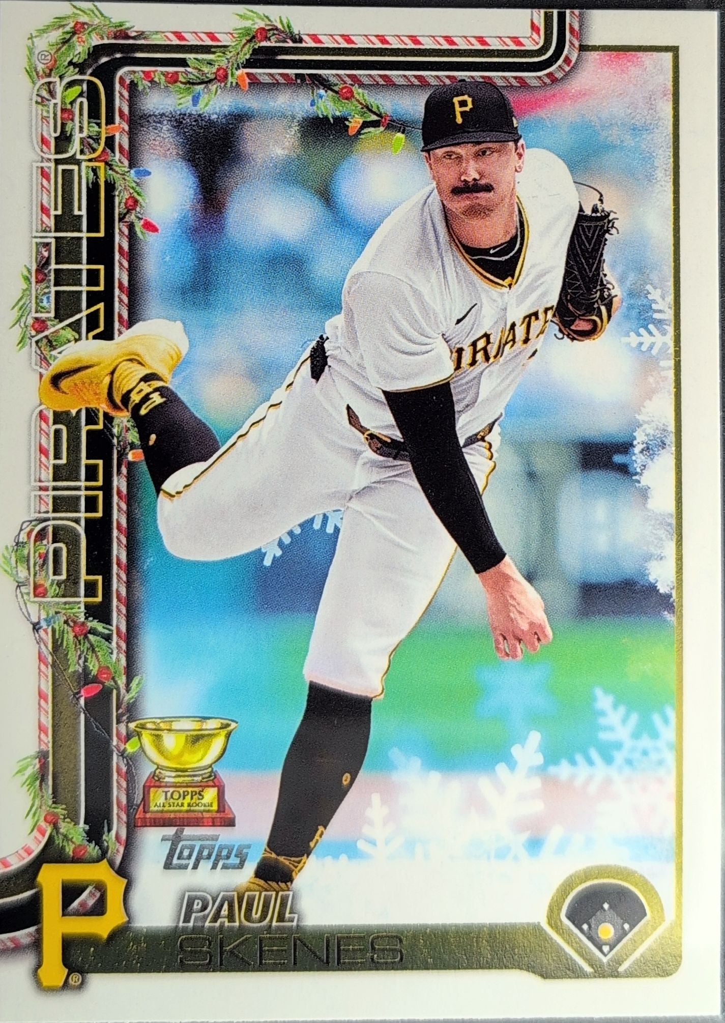 2025 Topps Holiday Paul Skenes #H70c Pittsburgh Pirates front