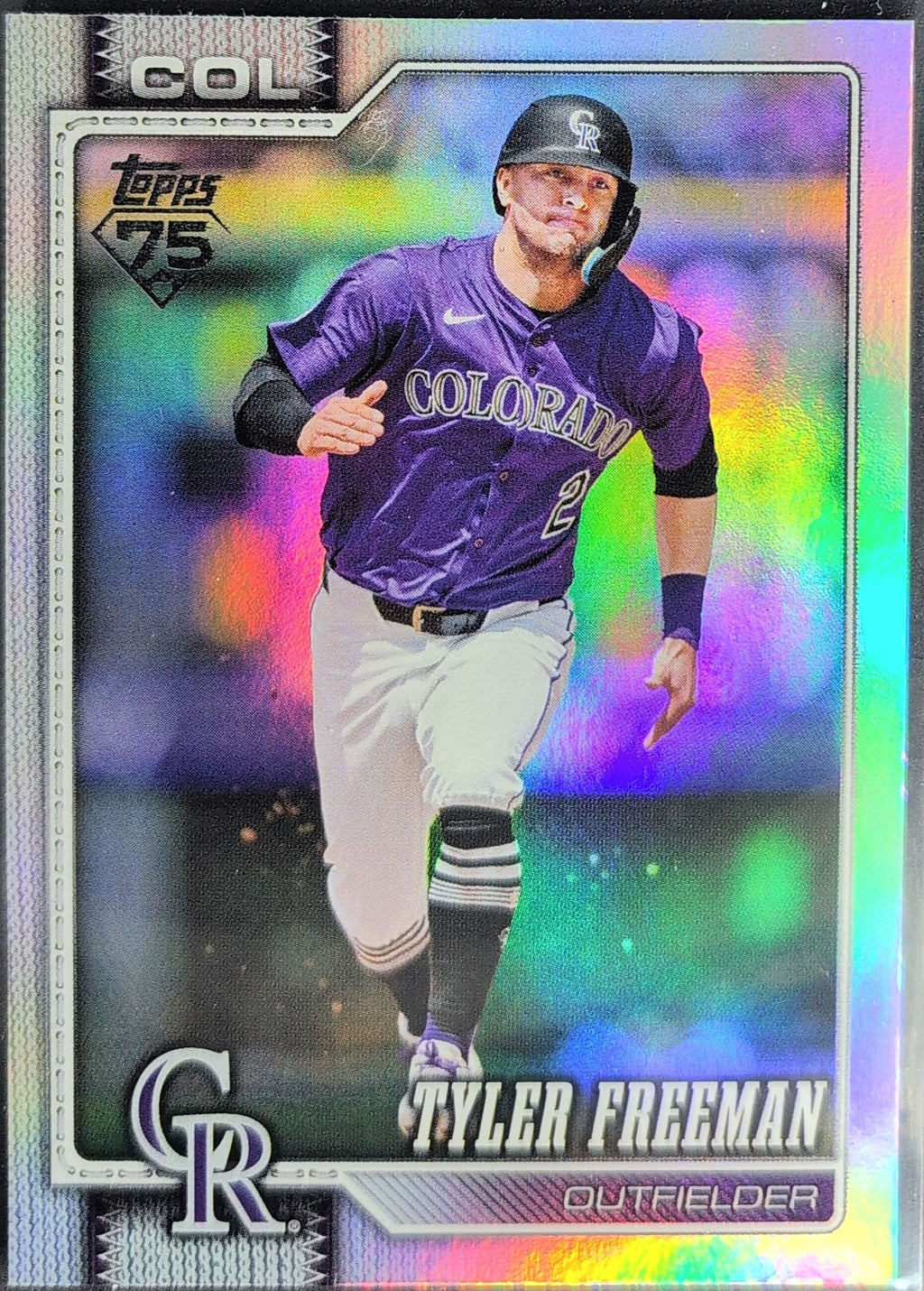 2026 Topps Tyler Freeman #199 Rainbow Foil Colorado Rockies front