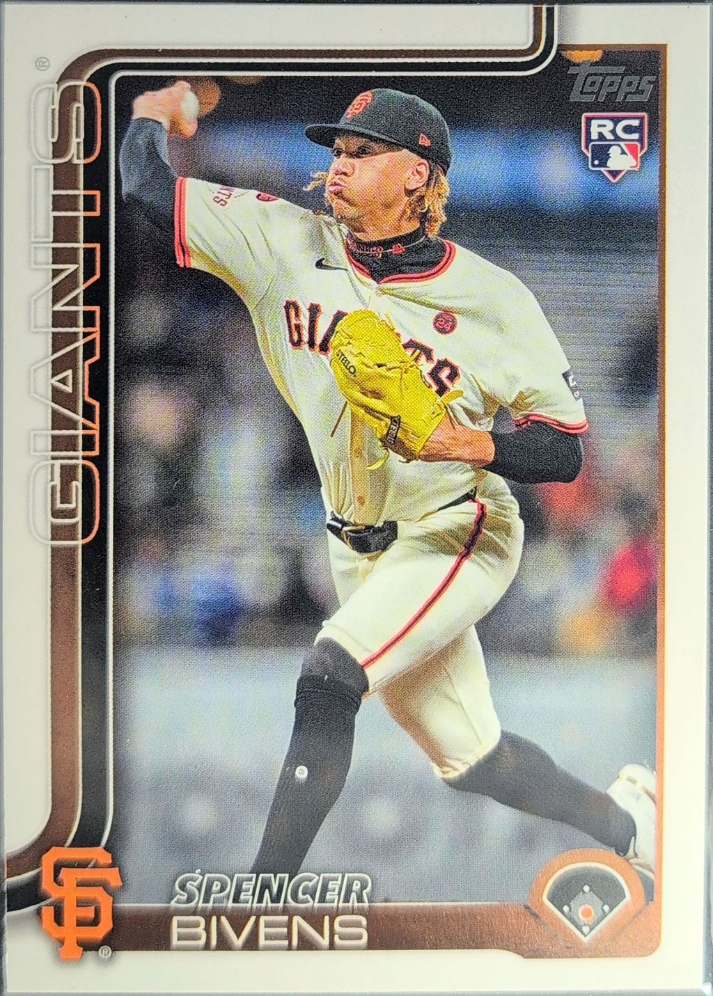 2025 Topps Spencer Bivens #537 RC San Francisco Giants front