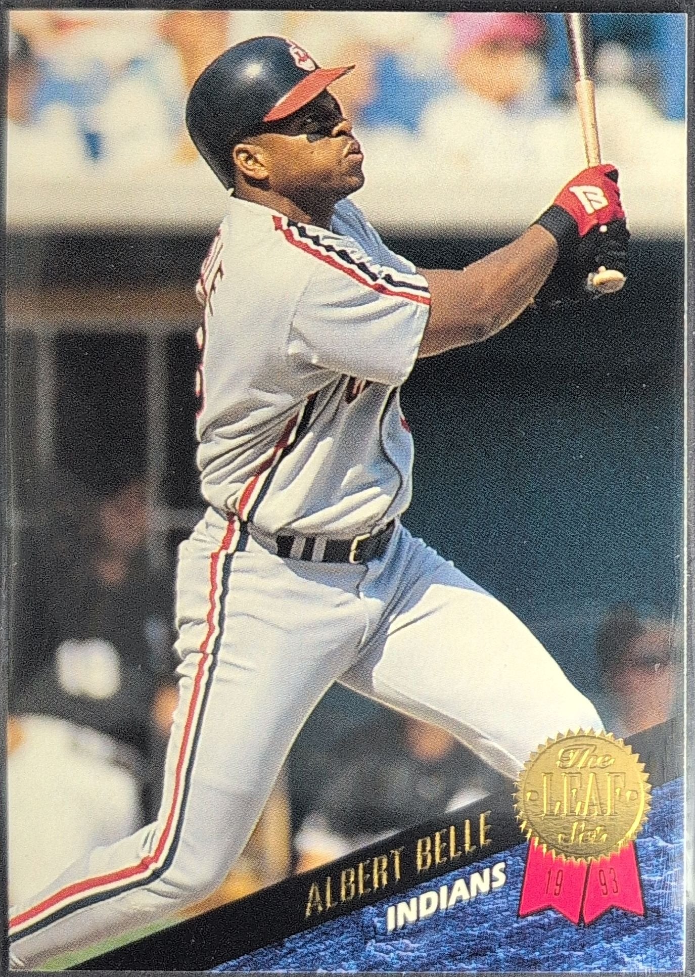 Albert Belle 1993 Leaf #18 Cleveland Indians - front image
