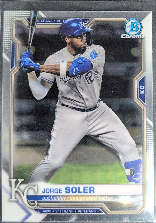 2021 Bowman Chrome Jorge Soler #47 Kansas City Royals front