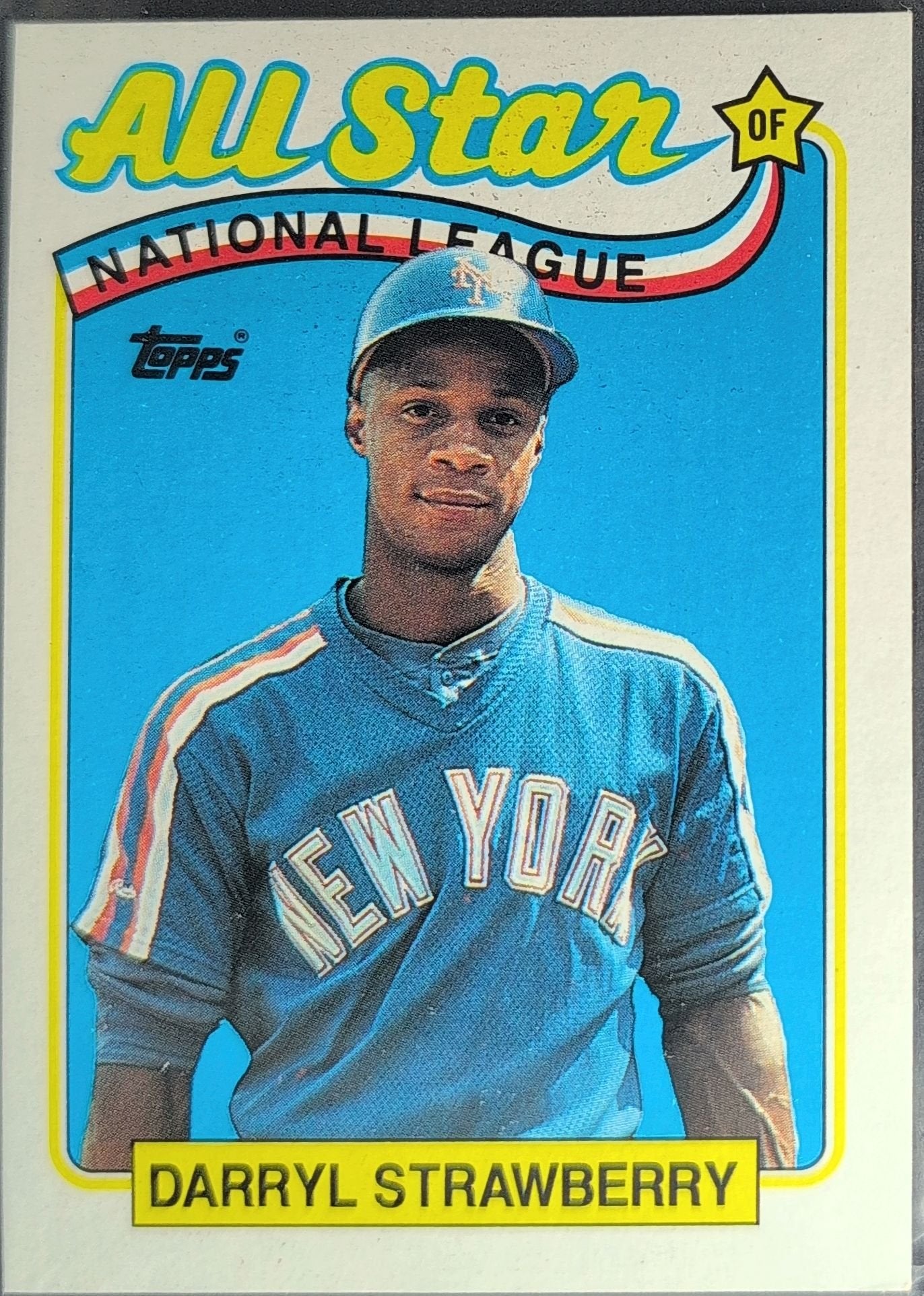 Darryl Strawberry 1989 Topps #390 New York Mets - front image