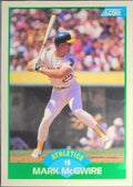 1989 Score Mark McGwire #3 Oakland Athletics front