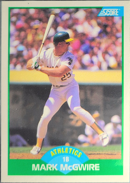 1989 Score Mark McGwire #3 Oakland Athletics front