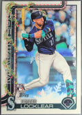 2025 Topps Holiday Tyler Locklear #H165 RC Seattle Mariners front